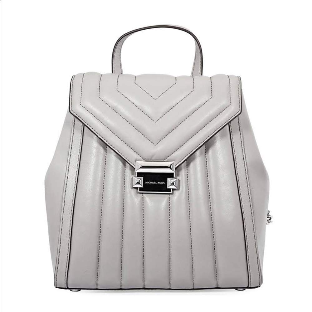 Michael Kors Leather Backpack/Handbag Grey